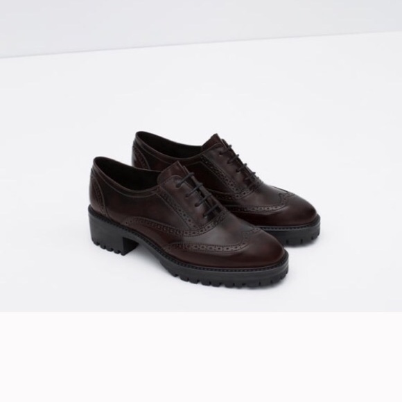 ❤️Sale❤️Zara Track Sole Bluchers, lace up shoes - Picture 2 of 8